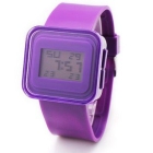 Fashion Square jelly spreadsheet digital watch nine colors wristwatch free shipping