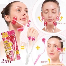 Free shipping face neck skin massager combo facial massage new and hot selling 2pcs/lot