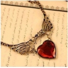 Min.order is $15 (mix order) Promotion love-heart wings long necklace sweater chain  jewellery ,jewelry 4179 