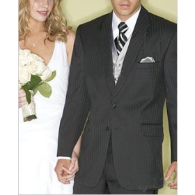 Free Shipping!!Wholesale cheap men's suits/Brand new Fashion black business suits,wedding suits/wedding tuxedo &Bridegroom suit/suit include Jacket+Pants+Tie+Vest / any Color Available 015