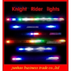 Brand Newest 30cm LED RGB Knight Rider Grille Scanner Flash Strip Car Light Lights Easy To Install Free Shipping