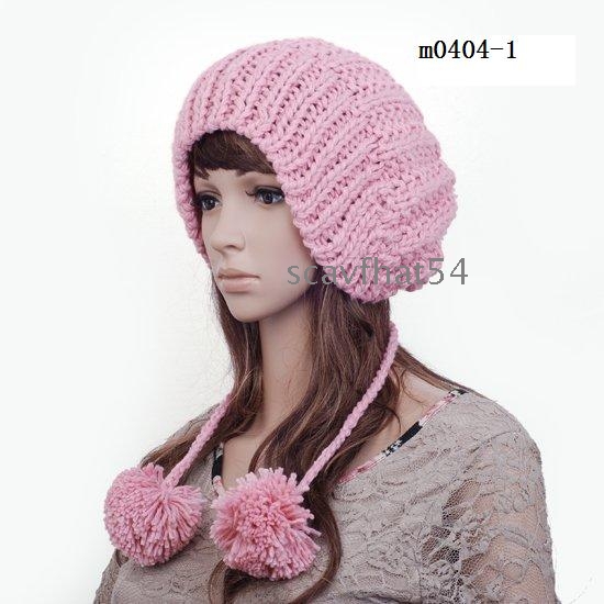 Girls Skull Caps Beanies/Knitted Wool Caps/Handmade Helmets Crochet Hat/Women Warm Soft Winter Knit Hats/8 Styles Color Mix Order/Ladies Fashion Designer Knitting Hats/New Arrivals/Retail/Freeshipping
