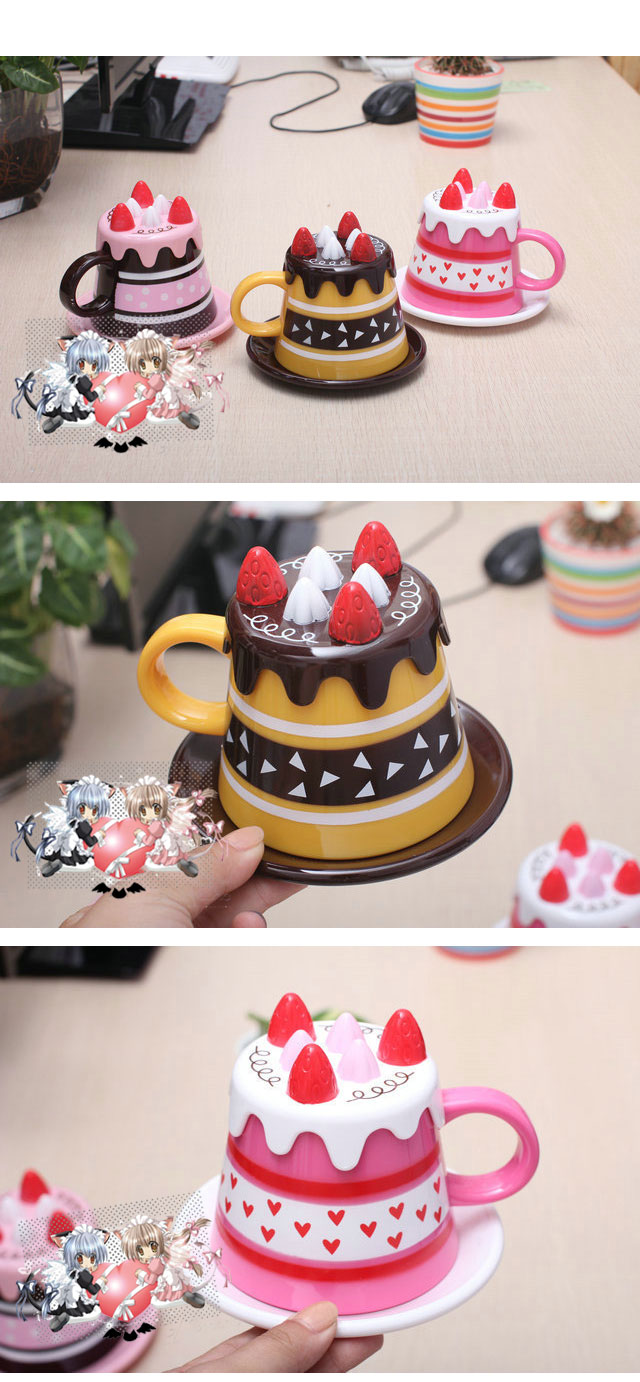 Novelty coffee cup Cake cup lovely ceramic mug – Wholesale Novelty