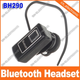 Bulk Universal Ear-hook Design Mini Mono Bluetooth Headsets With Mic W/  Black & Silver