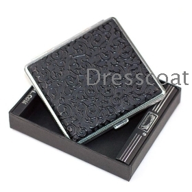 High-grade cigarette case man  high-quality goods of -thin shape flower box at individuality  20 clubs