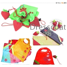 Strawberries strawberry shopping bag bag fashion folding environmental protection bags strawberry bag 10 color can be chosen