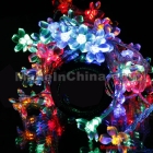 Free shipping 80 LED 10m Sakura Led light string,Shop window Decorations Christmas ornament light,Flash LED Colored lights,Fairy light wedding light,lamp 9 Colors