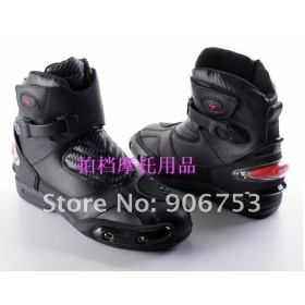 free shipping Men's Racing boots Motorcycle Boots Motocross Boots Motorbike leather Boots Cycling boots bicycle boots   55