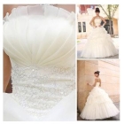  35 % Off 2012 New Arrival Organza Scalloped   Dress, Gown,Wedding Dress 