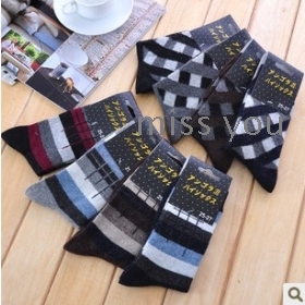 Qiu dong season upset rabbit wool socks male winter warm socks man thick socks a pair of D844 sale 