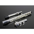 high-grade nickel-plated flute with the E key 16 hole closed 