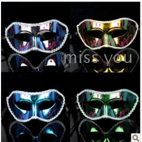 Party performance mask dance flat plating coloured drawing or pattern surrounding  mask (four color) 