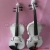 Solid wood white hand- violin for beginners 