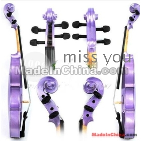 Hand-painted purple Piano Violin 4 / 4 