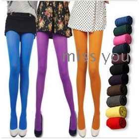Breathable velvet candy socks 80 d breeches silk stockings backing pants/pantyhose A839 