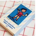 UMI leisurely meters South Korea of  restore ancient ways matchbox label, colle, diary decorative laminated (blue) 