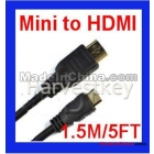 FreeShipping10PCS/Lot1.5M 5FT HDMI to Mini HDMI CABLE 1.3 HDTV HDDV Type C/A 
