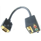 free shipping VGA to Female VGA RCA Adapter Computer Cable Splitter 
