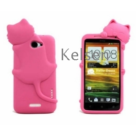 50pcs Wholesale Free Shipping Colorful S Curve Line Soft TPU Gel Case For  One X,Many Colors Available 