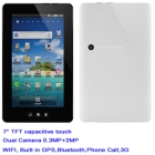 7 inch capacitive Qualcomm msm7227 with GPS+ Bluetooth+ 3g+ Phone Call + dual camera Android2.2 Q703 Tablet Free Shipping 
