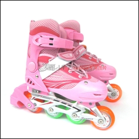 013 S-M-L size cheap children adult amusement body building flash skating shoes 