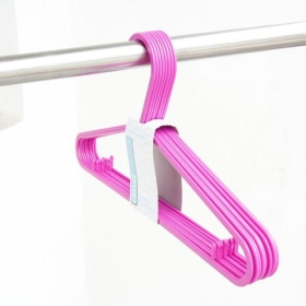 FANMEILI"Genuine and beautiful high-grade flocking hanger - heart-shaped with double hooks 50PCS/LOT FREE SHIPMENT  +Free Shiping 