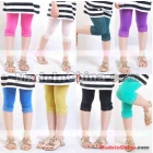 Girl's Leggings velvet leggings kids Brilliant color Tight leggings five pants Elasticity  pants