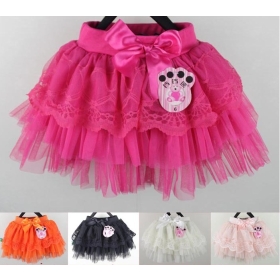  Girls skirts Bow ribbon TUTU skirt Children  butterfly knot short skirts kids  tutu skirts Ultrashort Mini dress skirt