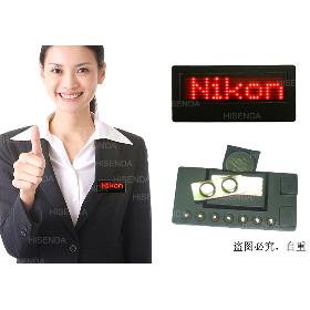 Free shipping,Factory outlets Support EU languages,LED badge,display,mini board,moving signs,Red,7*29  