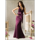 Custom-made Purple Prom Mermaid Bow Sleeveless Floor-length Evening Dresses/Christmas Party Dresses/Prom Dresses/Bride Dresses/Bridesmaid Dresses+Free Shipping+Any Size and colors_Sunny80 1108