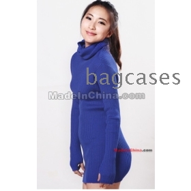 Free shipping qiu dong the high-necked bag hip protect refers to render cashmere sweater unlined upper garment women's tight