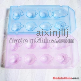 8 Gird Fruit  Cubes Stirrcr Fruit Tray Clooer Mold Icegel  Cream Mold