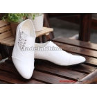 Free shipping 2011 spring and autumn New England A single shoe tide han edition S men's shoes pointed leather shoes white leisure shoes