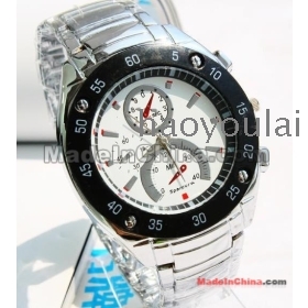 Free shipping supply personality man with new source of electronic steel watch factory direct sale 144269