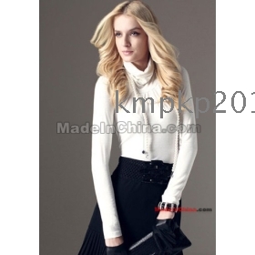 Dream ba Sally joker gets organ plait long-sleeved render unlined upper garment women's autumn outfit