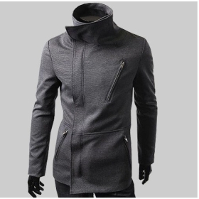 Free shippingThe new solid color Korean casual jacket Slim special men's stand collar jacket coat outwear 4 colors size M-XXL 