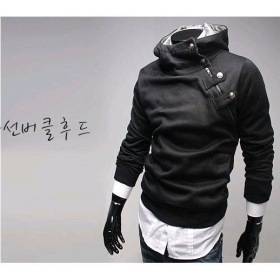 men's High collar jackets,dust coat,outwear Hooded clothing mens hoodies Hoodies sweater Size M,L XL XXL 