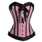 Ladies Sexy Lingerie Pink  Up Moulin Rouge Burlesque Basque Corset  Fancy Dress A5205 S--XXL