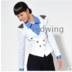 2012 new classic eternal spring shoulders/book bead cultivate one's morality short coat