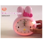 Voice alarm clock lovely rabbit get up through the mute alarm clock small alarm clock  with night lights  