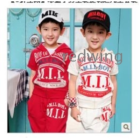 Green box male children's clothing love manufacturing children suit letters decoding contracted zipper open