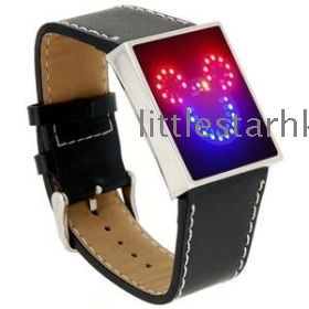 Free shipping HOT Cute  Mouse LED Watch    D-032