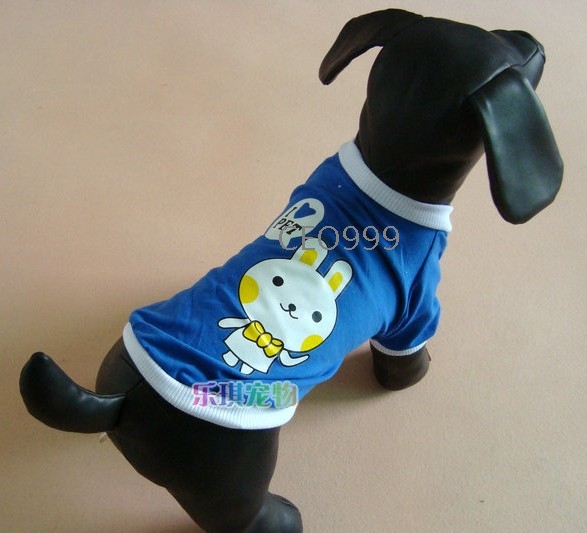 rabbit pattern pet vest, pet clothes , dog clothes Free Shipping