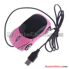 Wholesale Via EMS 50pcs/lot New Pink USB 3D Car Shape Optical Mouse Mice For Laptop PC 