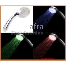 Wholesale New -bright LED Shower  Sprinkler Temperature Sensor RGB Color , H4730, freeshipping,dropshipping 