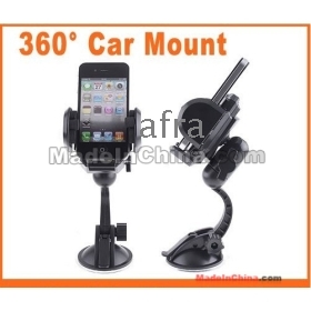 Wholesale New Multifunctional! 360 Car Mount Holder Stand for  GPS PDA  Mobile,Free Shipping 