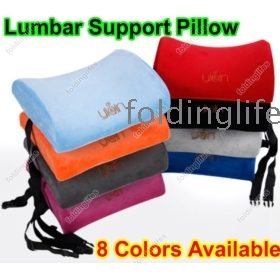 Super Soft High-Resilience Memory Foam Lumbar Back Support Cushion Pillow for Office Home Car Auto Travel Booster Seat Chair 8 Colors Available