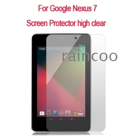 100pcs/lot Screen Guard for Google Nexus 7 Tab, Nexus 7 screen Protector, opp bag packing, free shipping