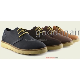 free shipping new men's recreational shoe leather shoes low tide for single shoes size 38 39 40 41 42 43 t1