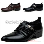 Man leisure shoes fashion business shoes British wind pointed leather shoes tide shoes heighten male shoes